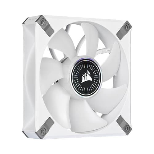 Corsair iCUE ML120 RGB Elite Premium 120mm PWM Magnetic Levitation Triple Fan Kit (White)
